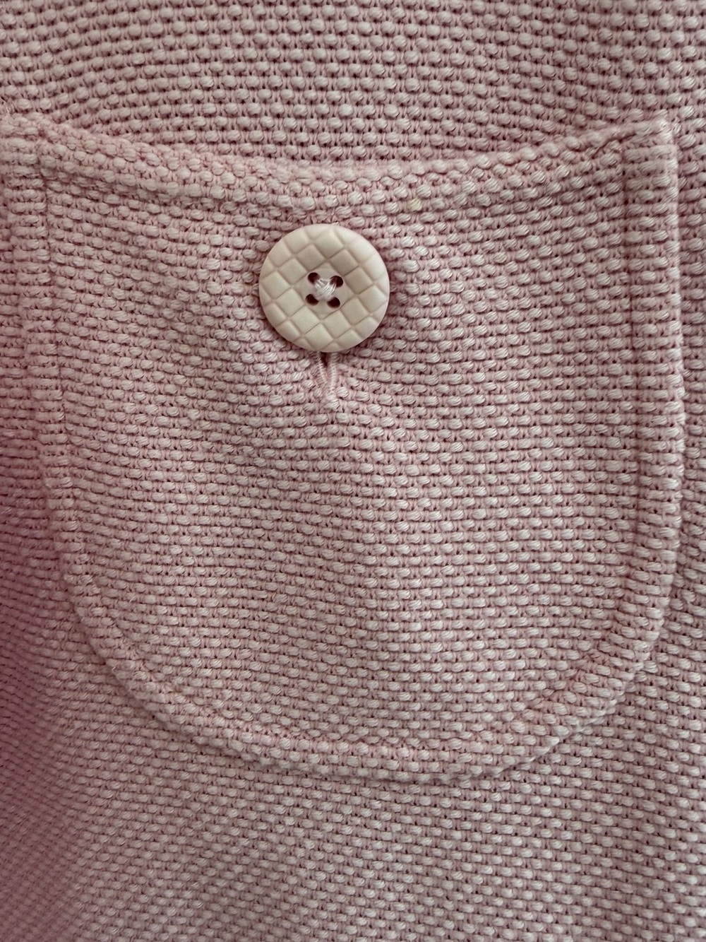 Bruno Manetti Four-Pocket Textured Jacket Pink Cotton Preppy Classic Large/ 44 - Picture 4 of 6